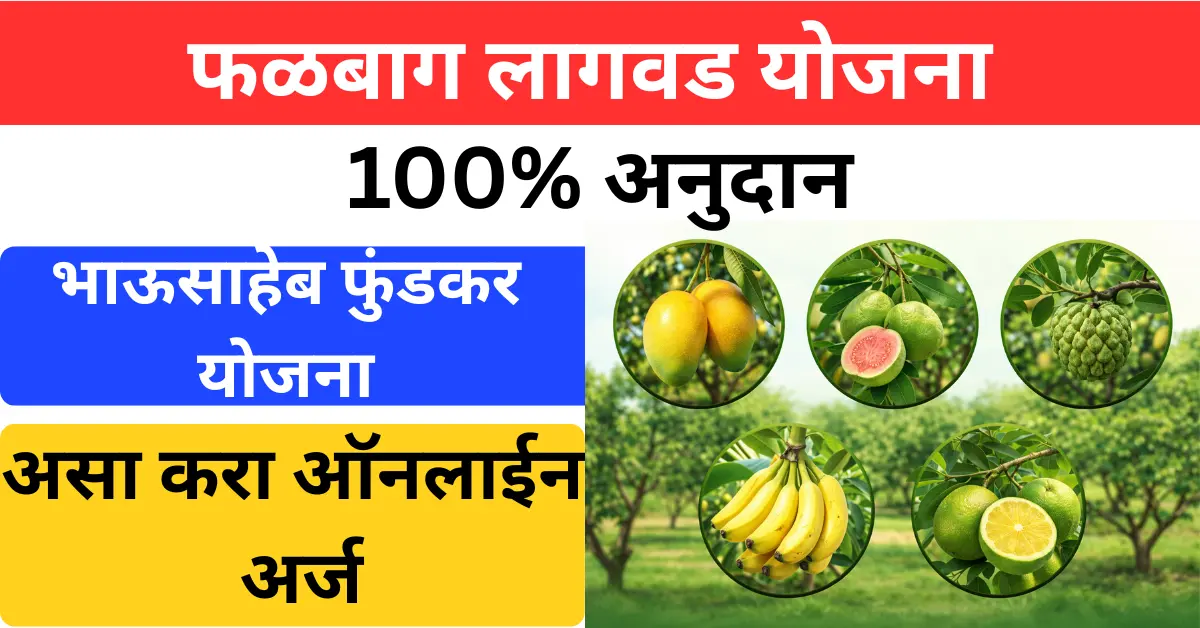 फळबाग लागवड योजना 100% अनुदान