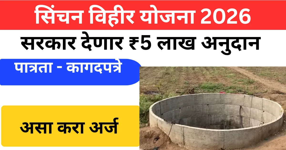 सिंचन विहीर अनुदान योजना